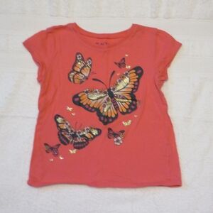 Place Coral Butterfly Print Kids Tee